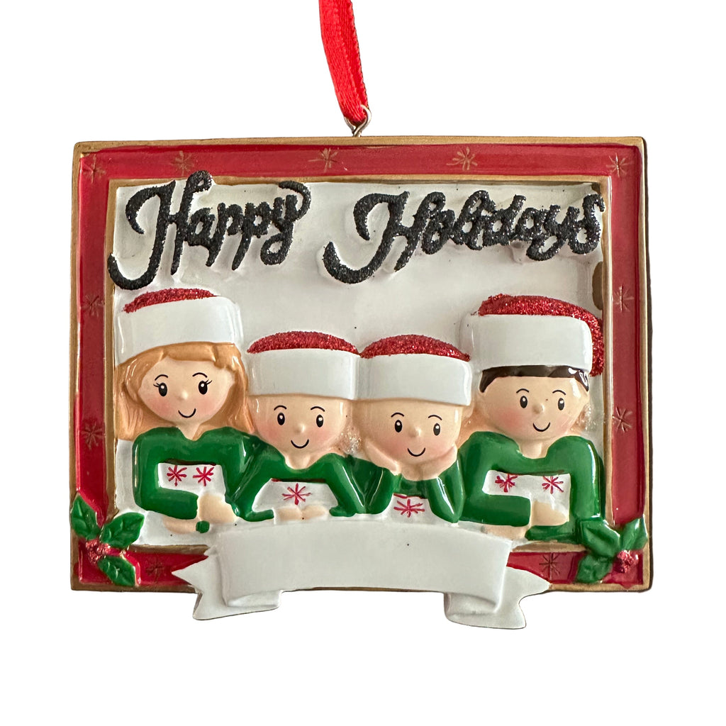 Happy Holidays Family of 4